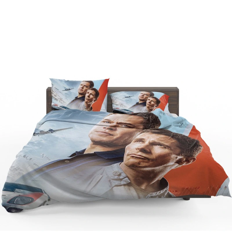 Christian Bale Matt Damon in Ford v Ferrari Film Bedding Set Christian Bale Matt Damon in Ford v Ferrari Film Bedding Set
