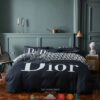 Christian Dior Black White Duvet Cover Bedding Set