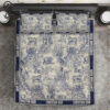 Christian Dior Blue Logo Full Print Bedding Set