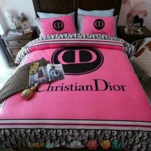 Christian Dior Brand Pink Bedding Set
