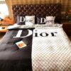 Christian Dior Cream-Black Inspired Bedding Set