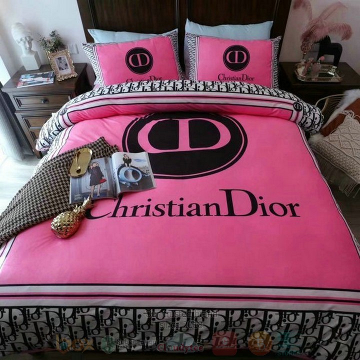 Christian Dior Pink Inspired Bedding Set Christian Dior Pink Inspired Bedding Set