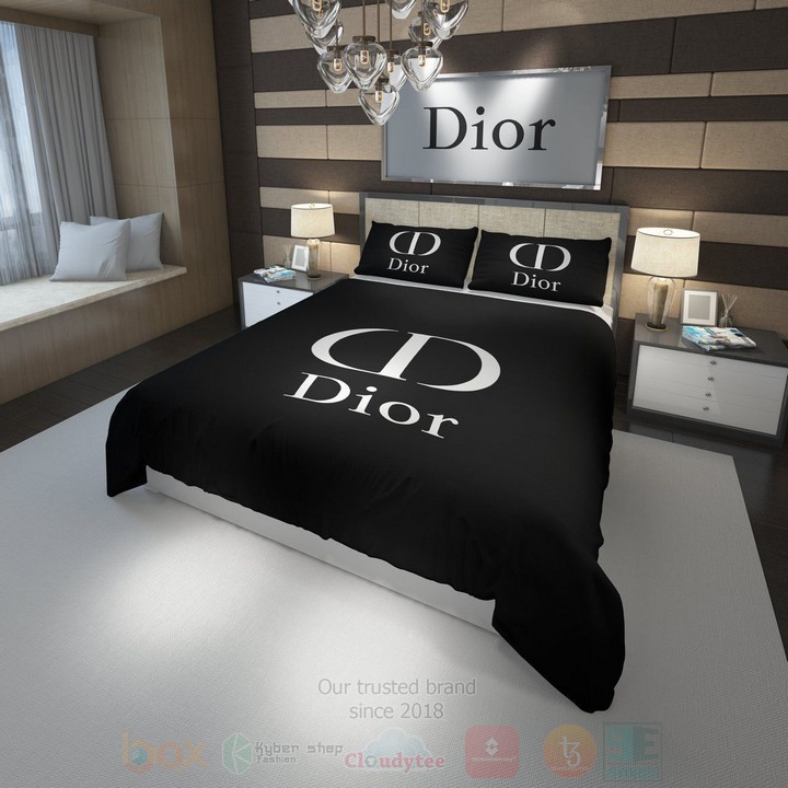 Christian Dior S.E Black Inspired Bedding Set Christian Dior S.E Black Inspired Bedding Set