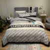 Christian Dior White-Black Inspired Bedding Set