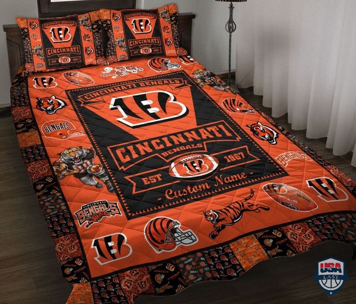 Cincinnati-Bengals-Nfl-Logo-History-Personalized-Bedding-Set-1