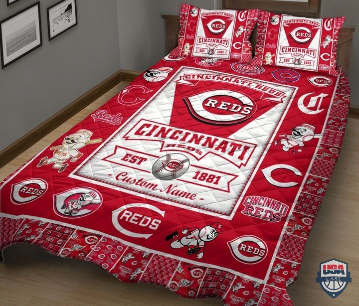 Cincinnati-Reds-Mlb-Logo-History-Personalized-Bedding-Set-2
