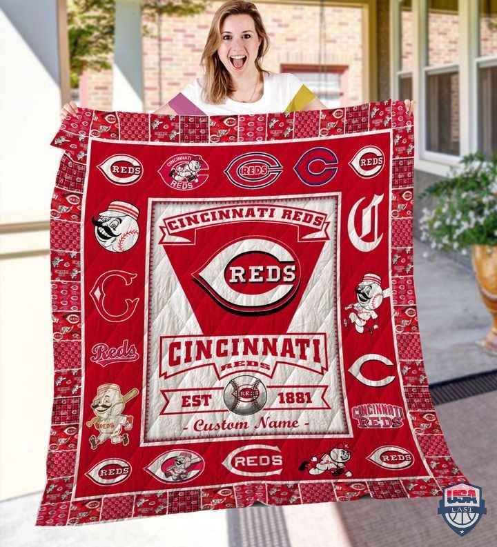 Cincinnati Reds Mlb Logo History Personalized Bedding Set Cincinnati Reds Mlb Logo History Personalized Bedding Set