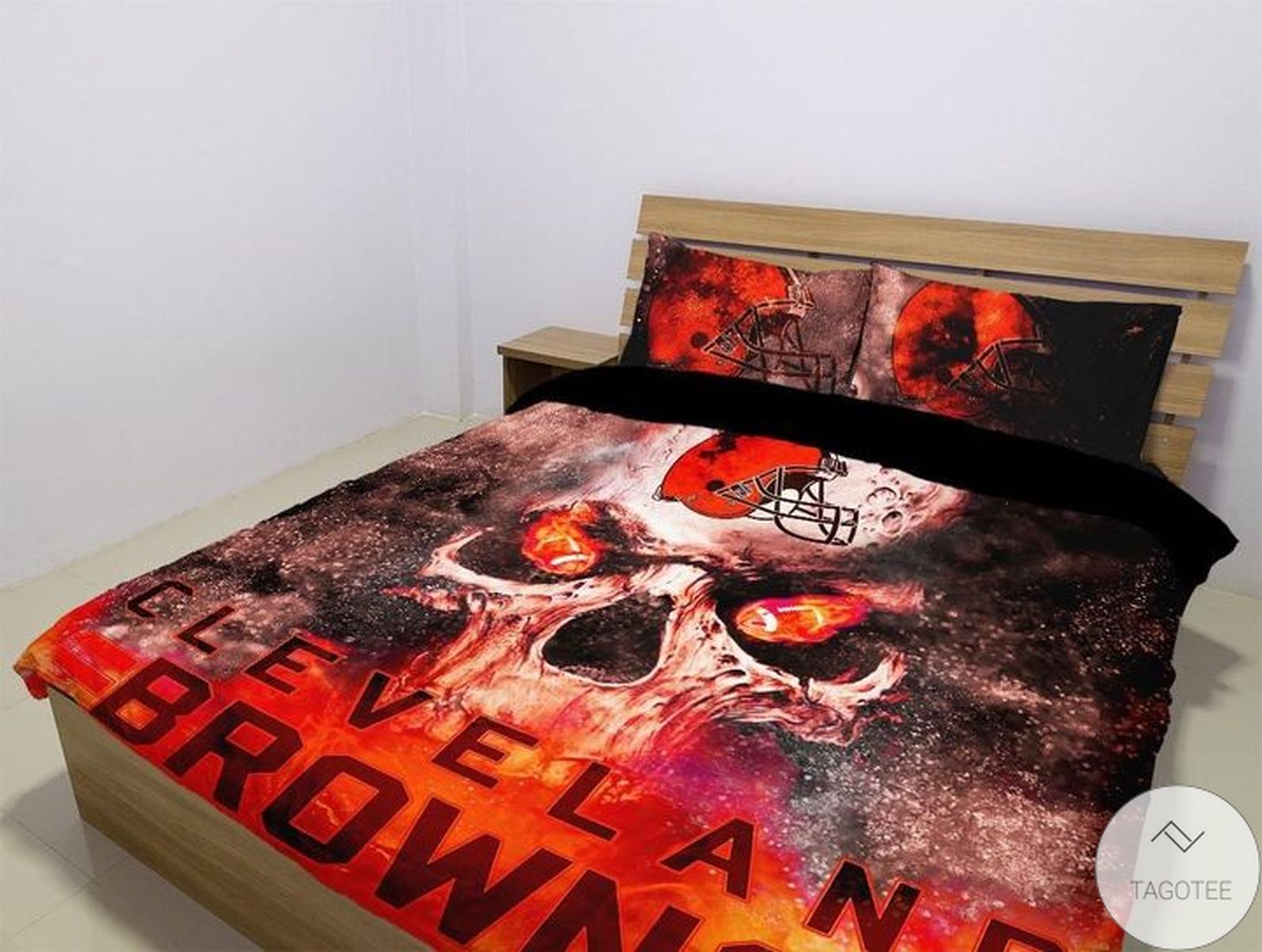 Cleveland Browns Skull Bedding Set Cleveland Browns Skull Bedding Set