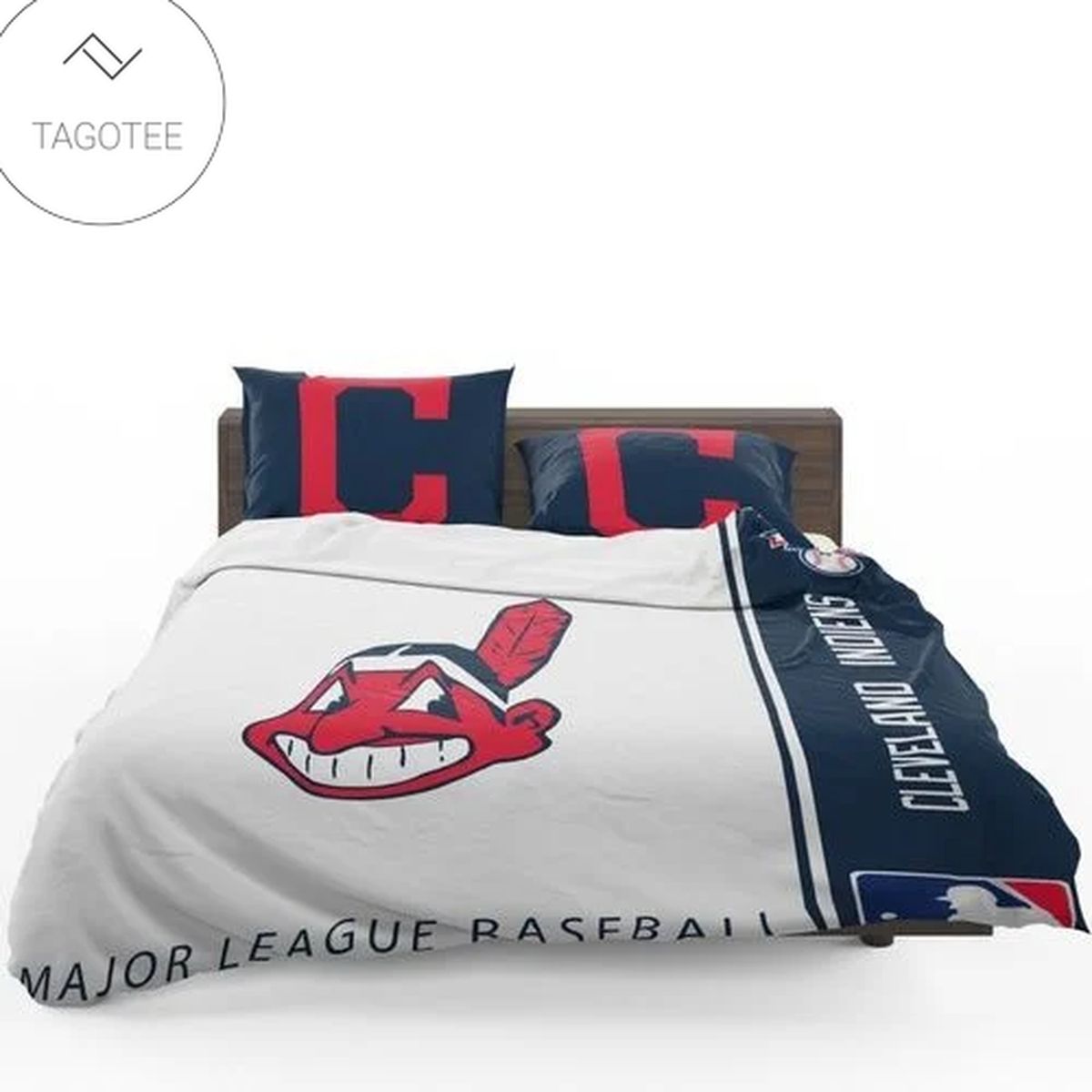 Cleveland Indians Mlb Baseball American League 3D Duvet Cover Bedding Set Cleveland Indians Mlb Baseball American League 3D Duvet Cover Bedding Set