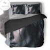 Close Woman Face Duvet Cover Bedding Set