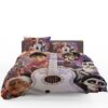 Coco Movie Dante Day of the Dead Ernesto de la Cruz Guitar Bedding Set