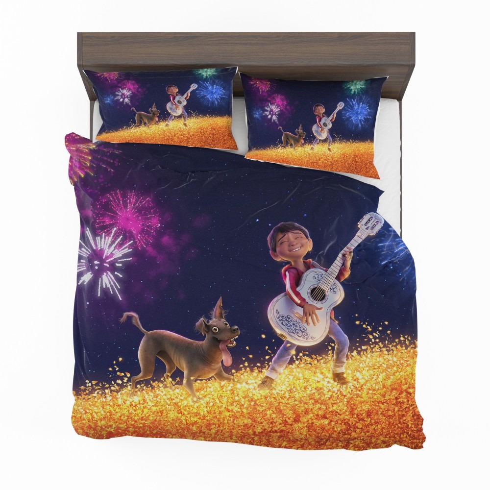 Coco-Movie-Dante-Fireworks-Miguel-Rivera-Bedding-Set-1