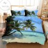 Coconut Trees Beach Scenery Bed Sheets Duvet Cover Bedding Set Great Gifts For Birthday Christmas Thanksgiving