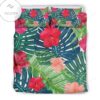 Colorful Hawaii Floral Pattern Print Duvet Cover Bedding Set