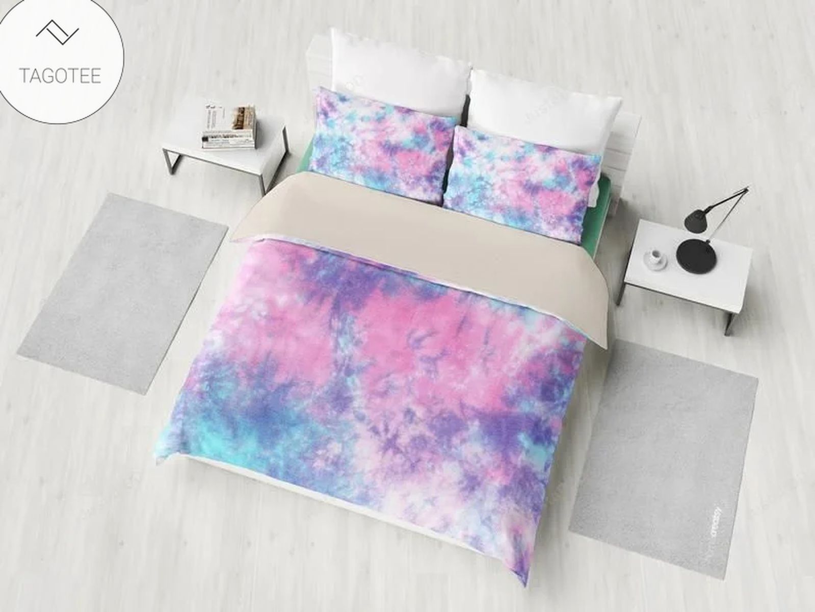 Colorful Pink Purple Tie Dye Abstract Art Duvet Cover Bedding Set Colorful Pink Purple Tie Dye Abstract Art Duvet Cover Bedding Set