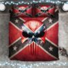 Confederate Punisher Skull Bedding Set