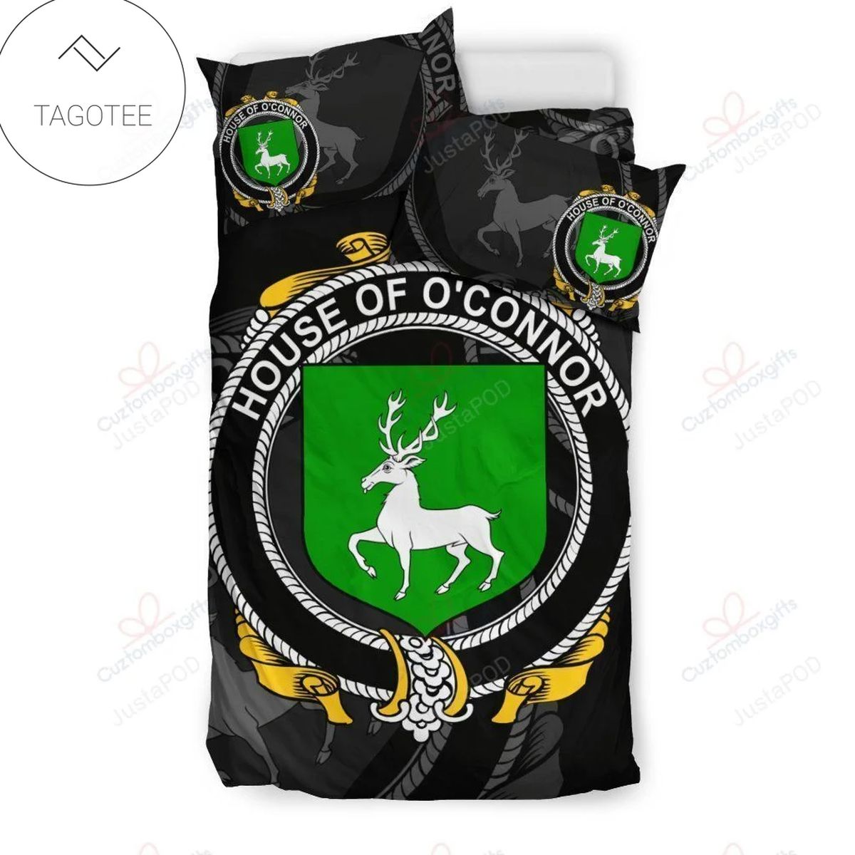Connor Or O’Connor (Corcomroe) Family Crest Shamrock Bedding Set (Duvet Cover & Pillow Cases) Connor Or O’Connor (Corcomroe) Family Crest Shamrock Bedding Set (Duvet Cover & Pillow Cases)