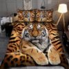 Cool Tiger Quilt Bedding Set