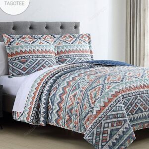 Coral Mint Geometric Atzi Cla0111296B Bedding Sets