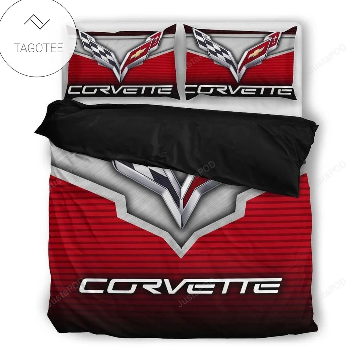 Corvette C7 Bedding Set (Duvet Cover & Pillow Cases)- Corvette C7 Bedding Set (Duvet Cover & Pillow Cases)-