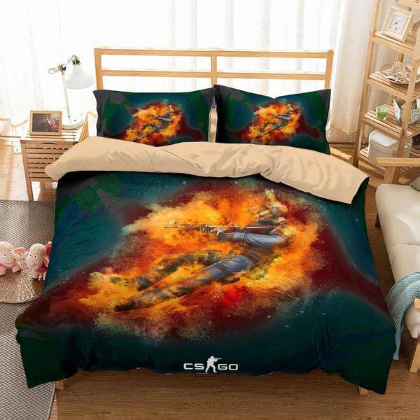 Counter Strike Global Offensive Duvet Cover and Pillowcase Set Bedding Set Counter Strike Global Offensive Duvet Cover and Pillowcase Set Bedding Set