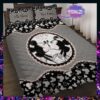 Couple Mickey Mouse Kissing Custom Personalized Name Quilt Bedding Set
