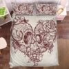 Couple Skull 1 Duvet Cover and Pillowcase Set Bedding Set