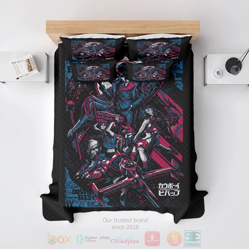 Cowboy Bebop Space Station Embossed Poster Classic Anime Bedding Set Cowboy Bebop Space Station Embossed Poster Classic Anime Bedding Set
