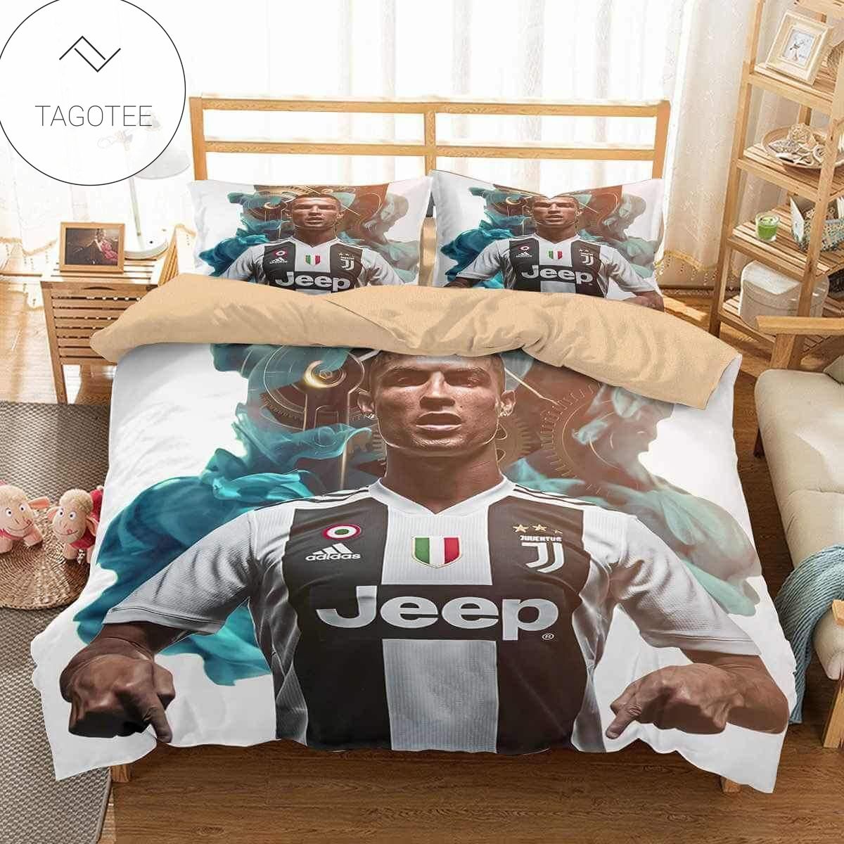 Cr7 Juventus Fc Duvet Cover Bedding Set- Cr7 Juventus Fc Duvet Cover Bedding Set-