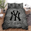 Cracks New York Yankees Baseball All Over Print Bedding Set