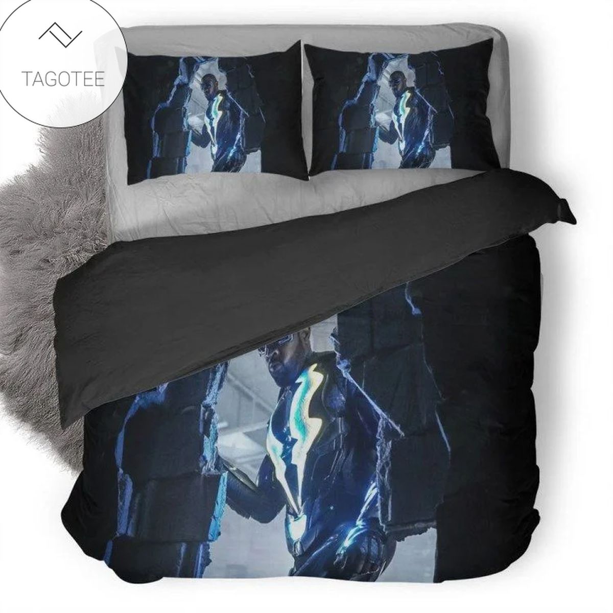 Cress Williams As Black Lightning #4 Duvet Cover Bedding Set Cress Williams As Black Lightning #4 Duvet Cover Bedding Set