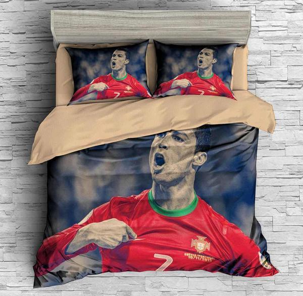 Cristiano Ronaldo 3 Duvet Cover and Pillowcase Set Bedding Set Cristiano Ronaldo 3 Duvet Cover and Pillowcase Set Bedding Set