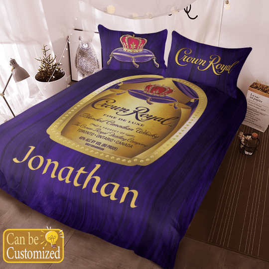 Crown Royal Deluxe Personalized Custom Name Bedding Set Crown Royal Deluxe Personalized Custom Name Bedding Set