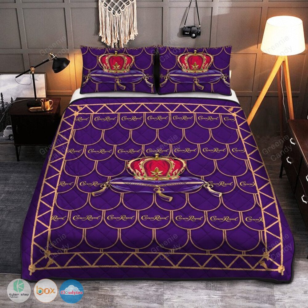 Crown Royal Deluxe Whisky Quilt Bedding Set Crown Royal Deluxe Whisky Quilt Bedding Set
