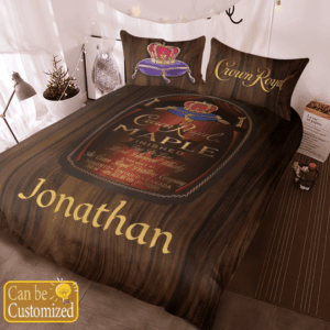 Crown Royal Maple Personalized Custom Name Bedding Set