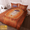 Crown Royal Peach Personalized Custom Name Bedding Set