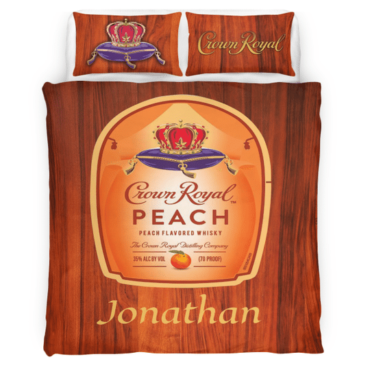 Crown-Royal-Peach-Personalized-Custom-Name-Bedding-Set-2