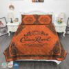 Crown Royal Peach Whisky Cr Orange Quilt Bedding Set