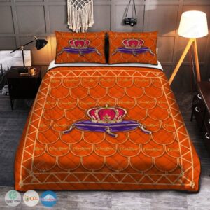 Crown Royal Peach Whisky Quilt Bedding Set