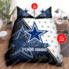 Custom Name Dallas Cowboys Football All Over Print Bedding Set