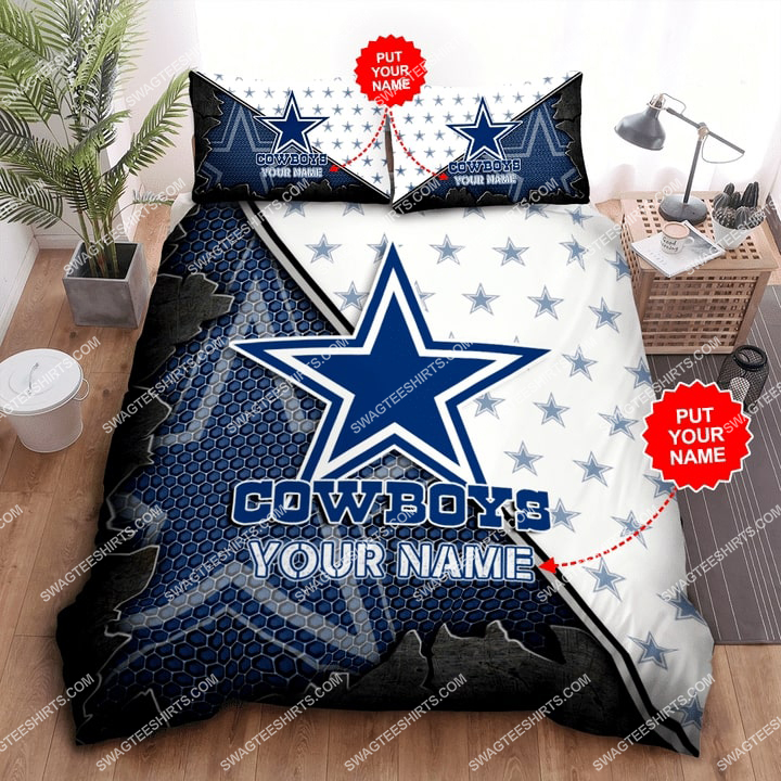 Custom Name Dallas Cowboys Football All Over Print Bedding Set Custom Name Dallas Cowboys Football All Over Print Bedding Set
