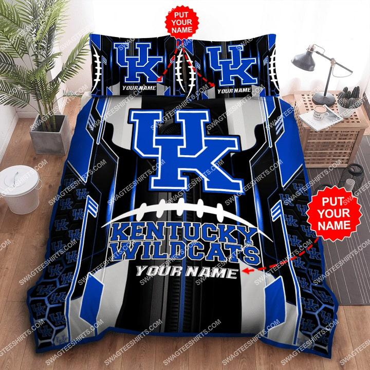 Custom Name Kentucky Wildcats Football All Over Print Bedding Set Custom Name Kentucky Wildcats Football All Over Print Bedding Set