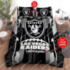 Custom Name Las Vegas Raiders Football All Over Print Bedding Set