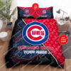Custom Name Mlb Chicago Cubs All Over Print Bedding Set
