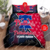 Custom Name Mlb Philadelphia Phillies All Over Print Bedding Set