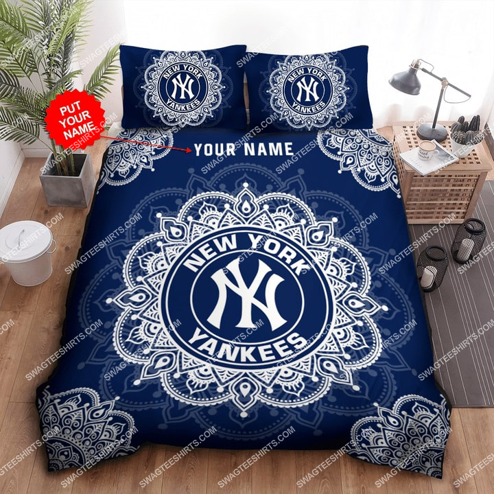 Custom Name New York Yankees Mandala All Over Print Bedding Set Custom Name New York Yankees Mandala All Over Print Bedding Set