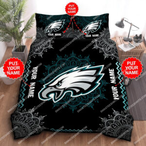 Custom Name Philadelphia Eagles Football All Over Print Bedding Set