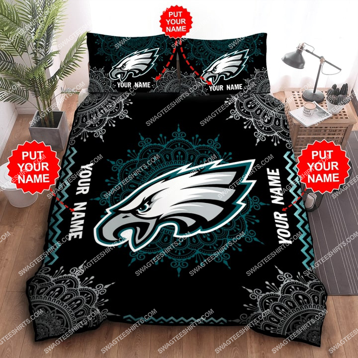 Custom Name Philadelphia Eagles Football All Over Print Bedding Set Custom Name Philadelphia Eagles Football All Over Print Bedding Set