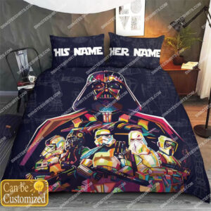 Custom Name Star Wars Darth Vader All Over Print Bedding Set