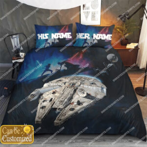 Custom Name Star Wars Spaceships All Over Print Bedding Set